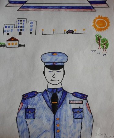 Милиционер рисунок карандашом легко