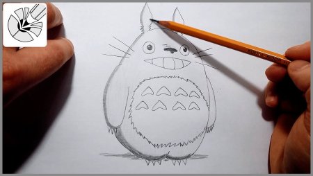 Рисование пошагово Тоторо