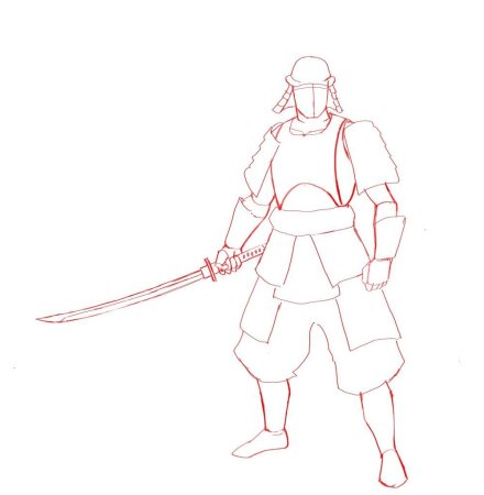 Одежда самурая рисунок