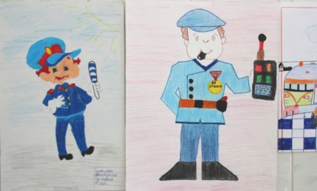 Полиция рисунок карандашом