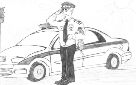 Полицейский рисунок