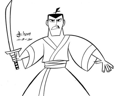 Красивые рисунки самураев