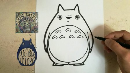 Рисунки для скетчбука Тоторо