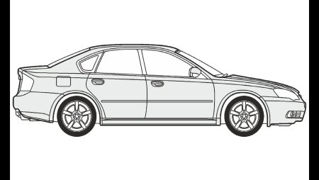 Subaru Legacy b4 раскраска