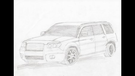 Subaru Forester drawing