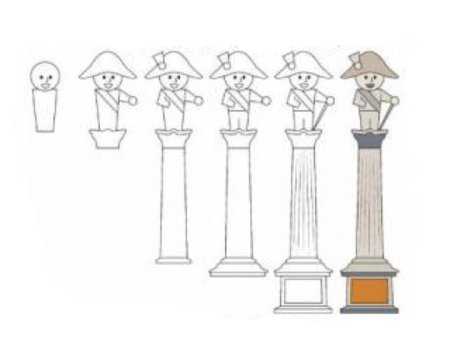 Поэтапное рисование скульптуры для детей