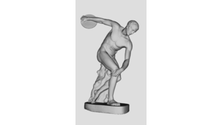 Статуя дискобол 3д