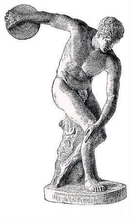 Дискобол (v в. до н.э.) срисовка