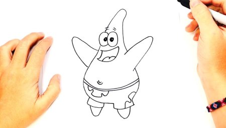 Поэтапное рисование Патрика