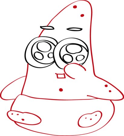 Патрик картинки раскраски