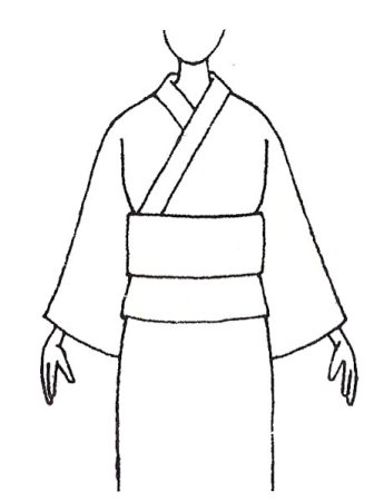 Наряд для рисования кимоно