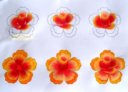 Тагильская роза роспись