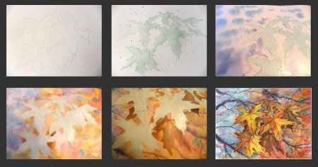 Лессировка в живописи акварелью этапы