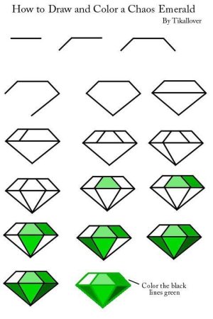 Изумруд рисунок