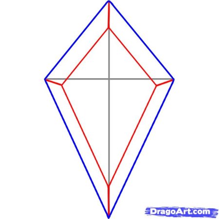 Ромб карандашом