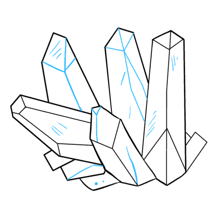 Кристалл нарисованный