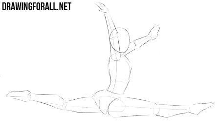 Как нарисовать гимнастку