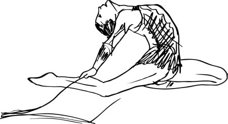 Раскраска гимнастка