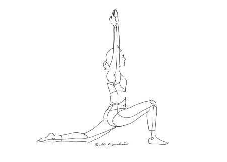 Рисование девушек на шпагате