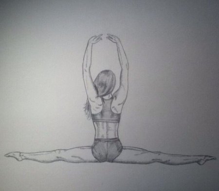 Шпагат зарисовка