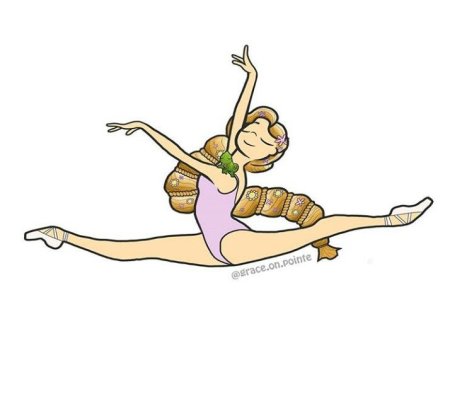 Нарисовать девушку на шпагате