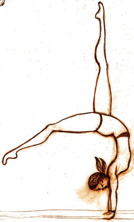 Рисунки для срисовки лёгкие гимнастика