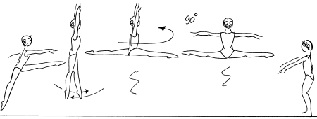 Прыжок шагом