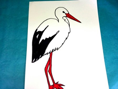 Детские рисунки аиста