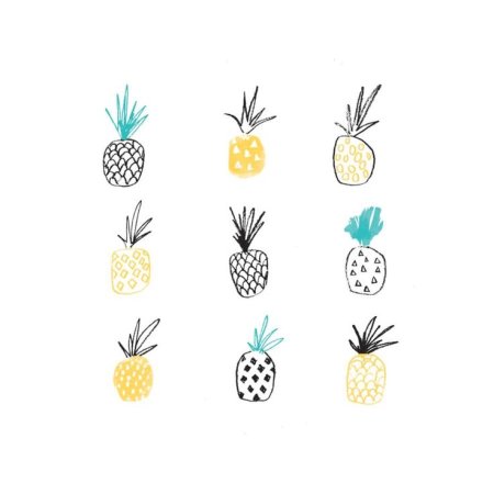 Ананас нарисовать легко