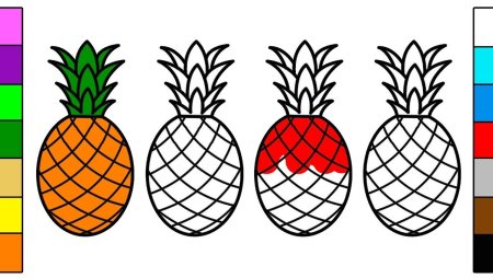 Ананас карандашом