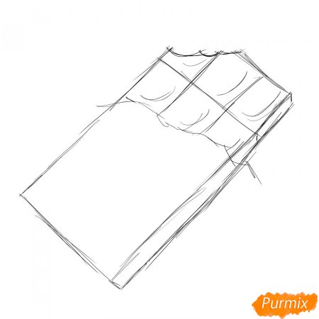 Маленький рисунок шоколад для срисовки карандашом