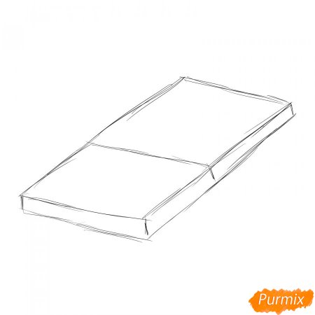 Рисунок шоколадки карандашом легко