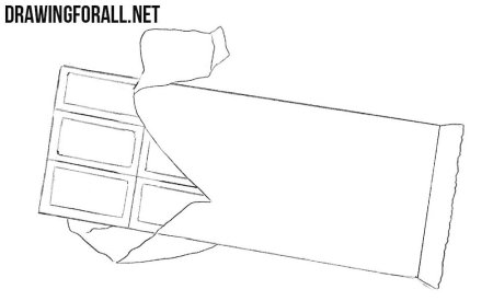 Рисунок шоколадки для срисовки