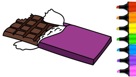Шоколад раскраска