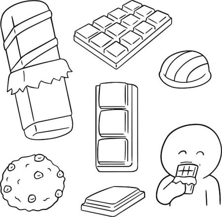 Нарисовать шоколад