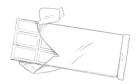 Нарисовать шоколадку