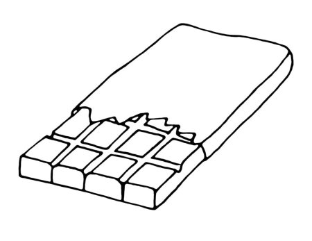 Шоколад раскраска для детей