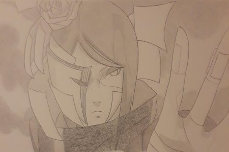 Итачи и Конан нарисовать