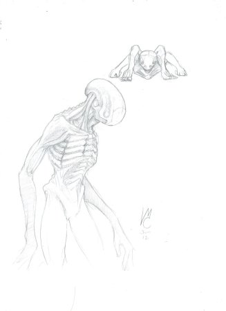 Прометей рисунок карандашом