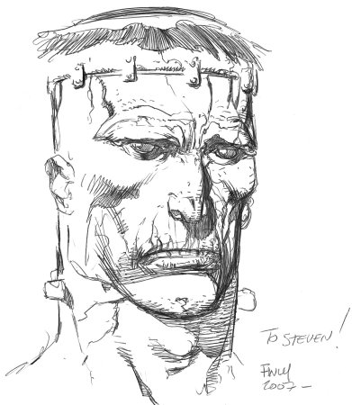 Раскраски на Хэллоуин Франкенштейн