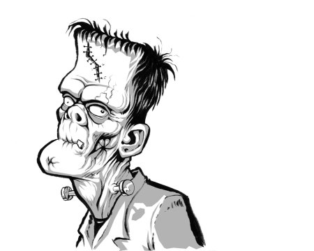 Франкенштейн раскраска для детей