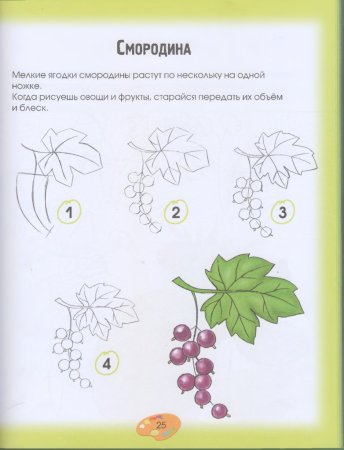 Нарисовать малину карандашом