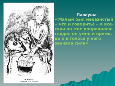 Тургенев Бежин луг Павлуша