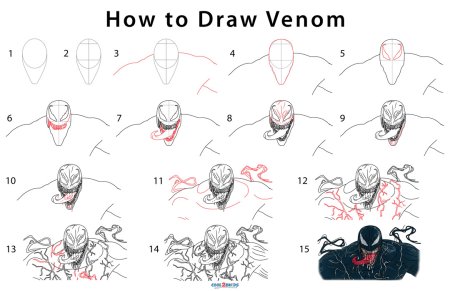 How to draw Venom