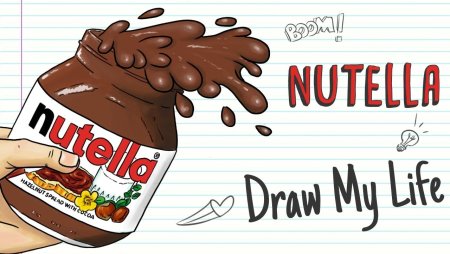 Нутелла рисунок для срисовки