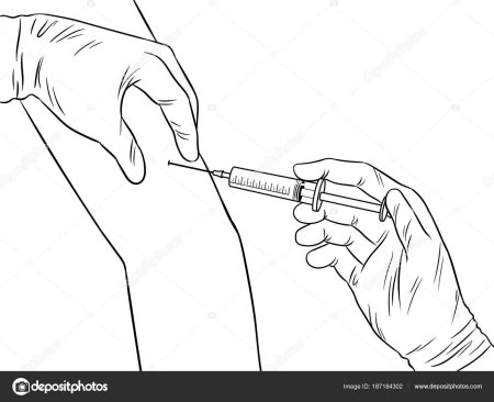 Раскраска укол