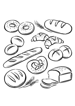 Хлебобулочные изделия рисунок
