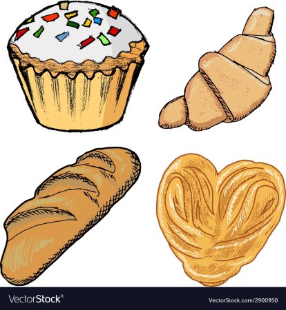 Булочка рисунок