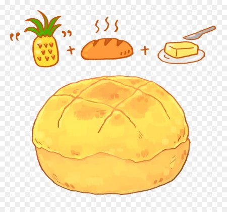 Булочка мультяшная