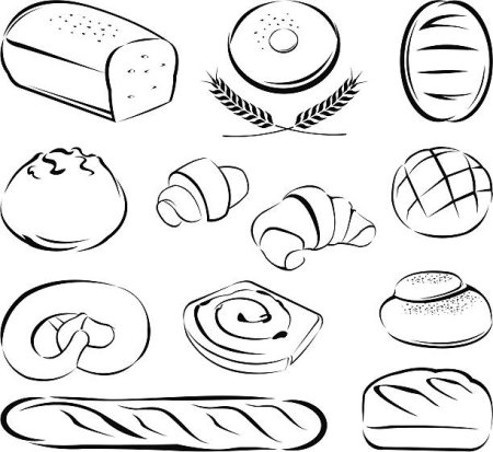 Пряники круассаны рисунок